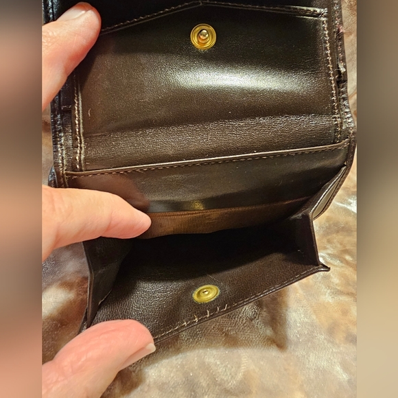 Celine Compact Wallet Brown Leather Authentic - Picture 6 of 14